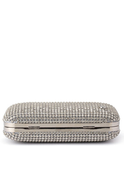 Miami Crystal Clutch - Silver