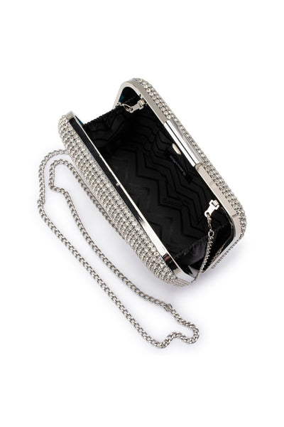 Miami Crystal Clutch - Silver