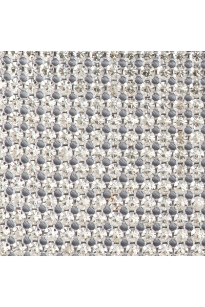 Miami Crystal Clutch - Silver