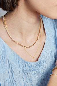 Millie Crystal Necklace - Gold