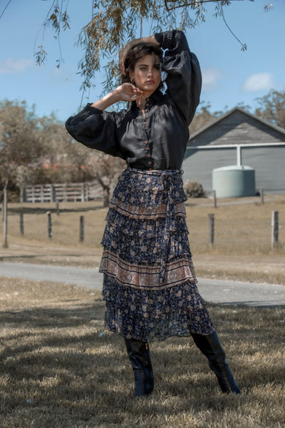 Navajo Midi Skirt - Paisley