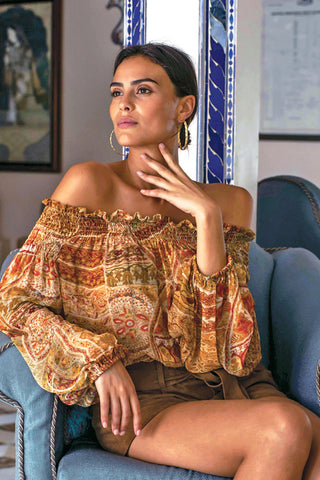 Osmose Top - Mustard Beige