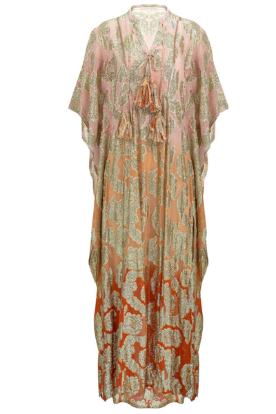 Buy Miss June Paris Bodhi Kaftan online now at Australian Stockists Smoke and Mirrors Boutique. Ombre Gold Lurex Beachwear and Resort Wear Luxury