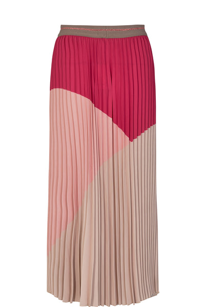 Morella Plisse Skirt - Cerise