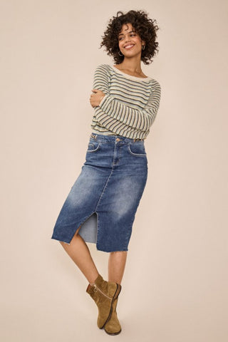 Helsa Stripe Knit - Winter Pear