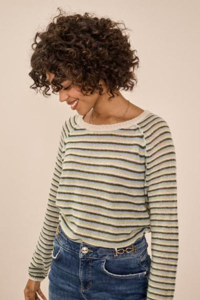 Helsa Stripe Knit - Winter Pear