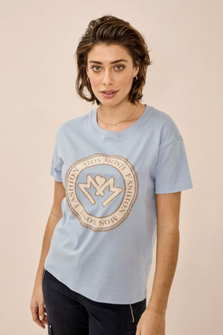 Leah SS Tee - Bel Air Blue