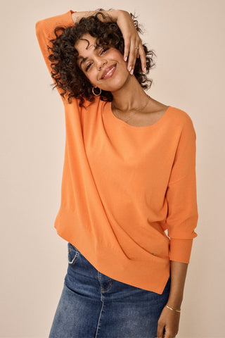 Pitch 3/4 Knit - Nectarine