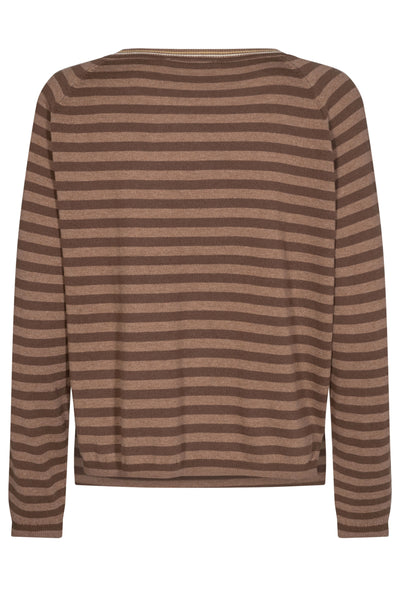 Wyn Stripe Knit - Woodsmoke