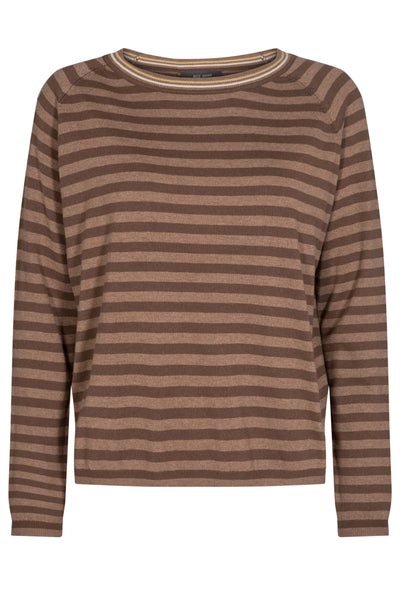 Wyn Stripe Knit - Woodsmoke