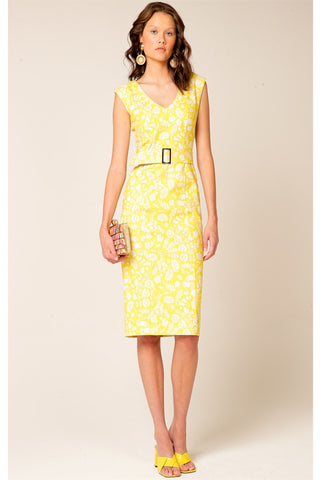 Mount Tantalus Dress - Yellow White