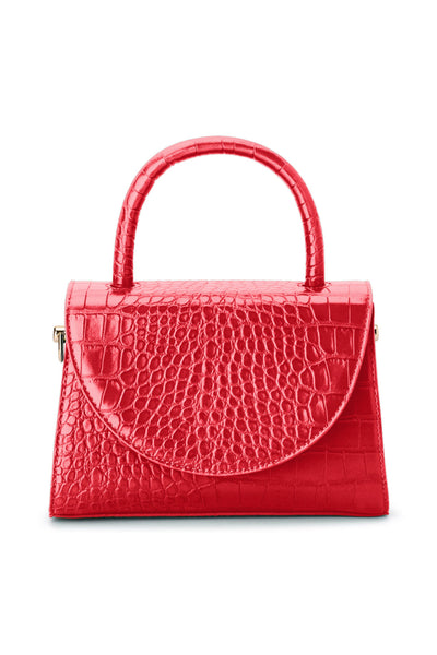 Nadia Top Handle Bag - Red Croc