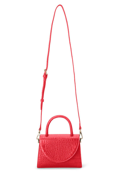 Nadia Top Handle Bag - Red Croc