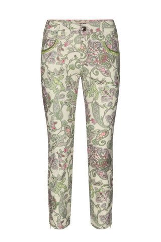 Naomi Hive Pant - Olive Pink Paisley
