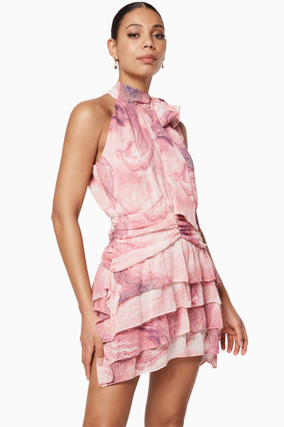 National Mini Dress - Pink Purple