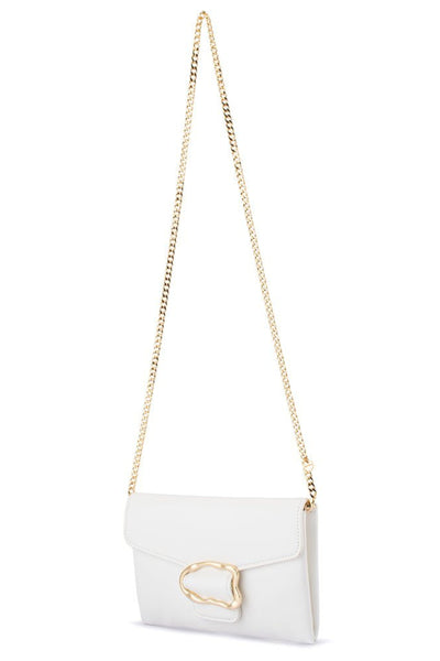 Nerida Envelope Clutch - White