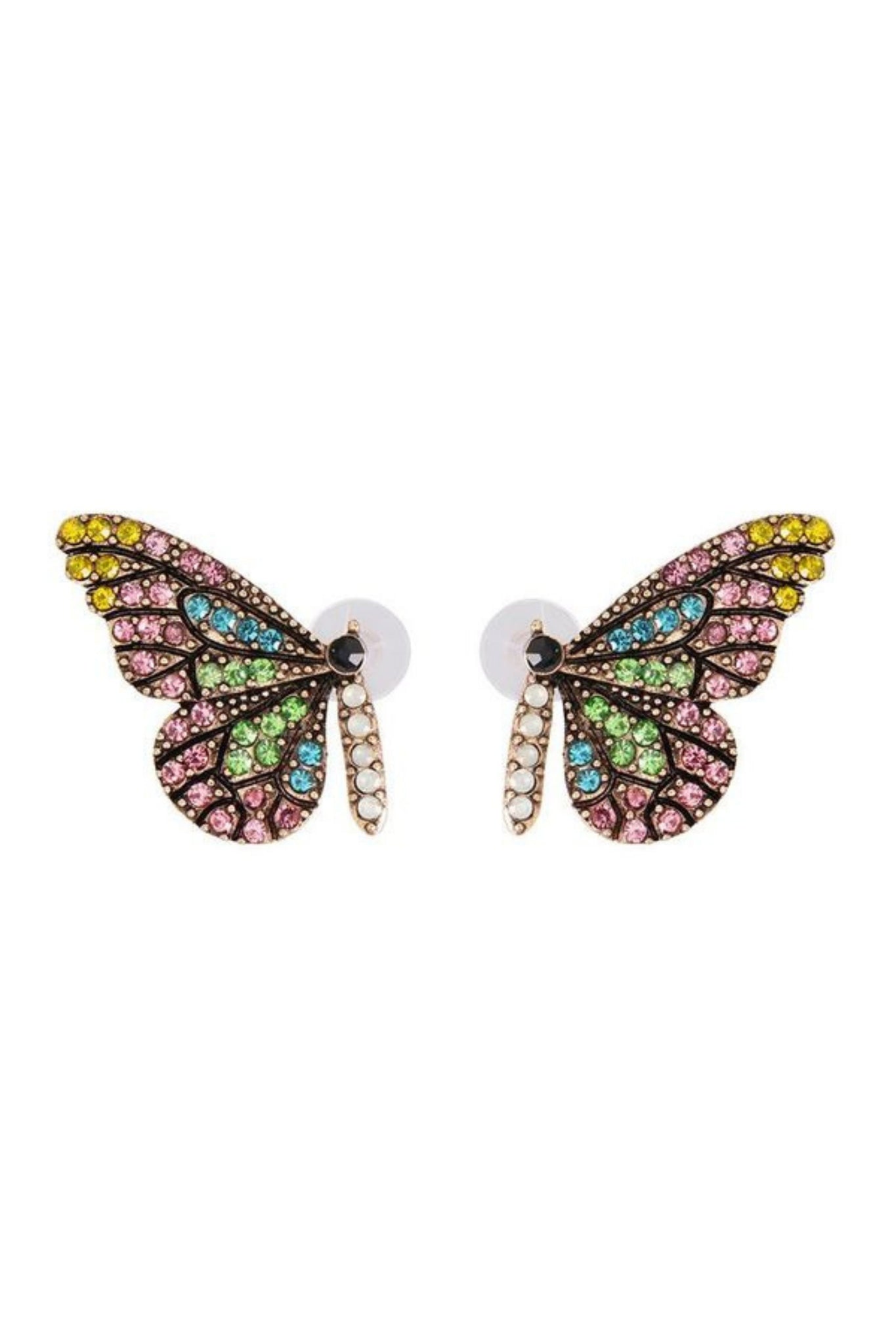 Nerida Rhinestone Butterfly Earring