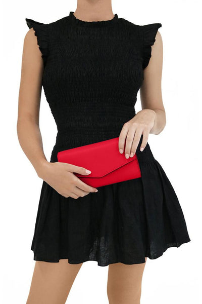 Nic Envelope Clutch - Red