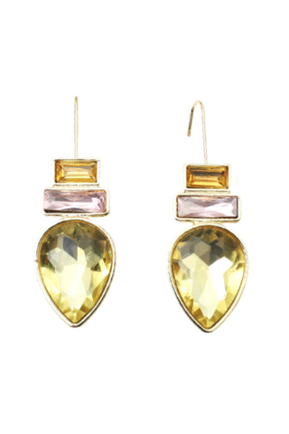 Nora Crystal Drop Earring - Pastel