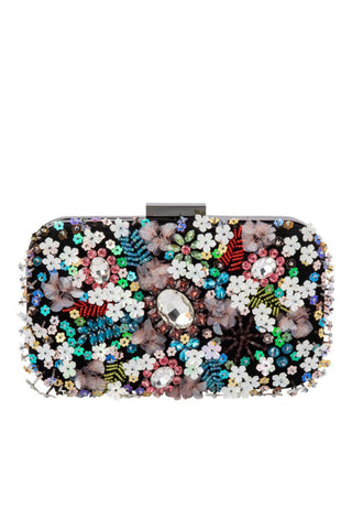 Buy Olga Berg Elke Encrusted Pod Style Clutch online. Statement Sequinned Embellished Clutches online Australia. 