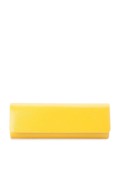 Buy Olga Berg Lana Classic Patent Clutch in Bright Yellow online now. Yellow Clutches online Australia. Race Wear and Cocktail Clutches online.
