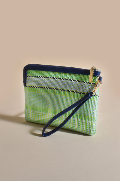 Olive Weave Pouch - Green