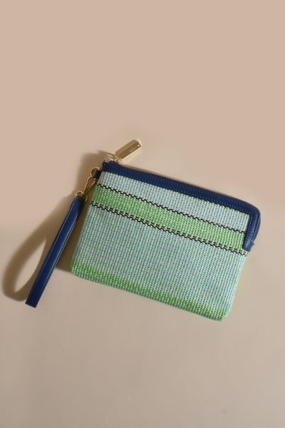 Olive Weave Pouch - Green