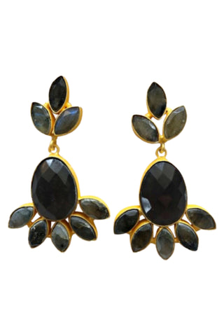 Ophelia Earring - Grey Opal