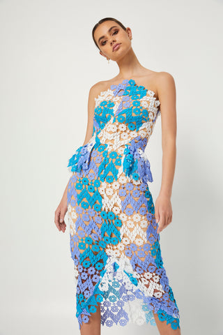 Optics Midi Dress - Multi