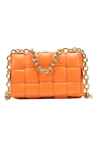 Padded Cassette Clutch Bag - Orange