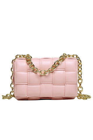 Padded Cassette Clutch Bag - Pink