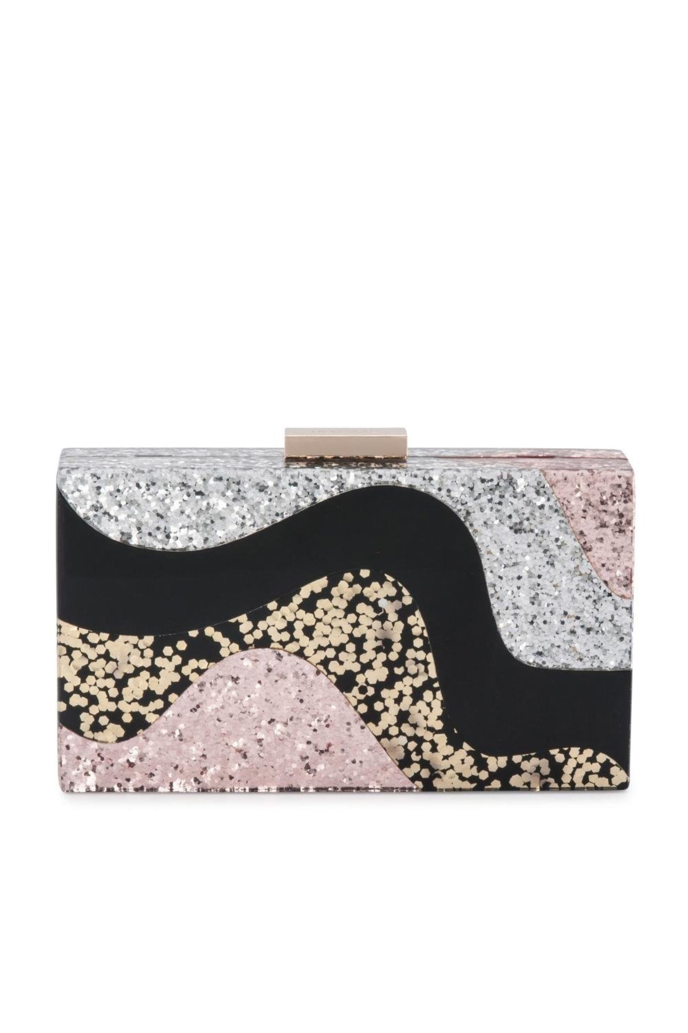 Paris Wavey Acrylic Clutch