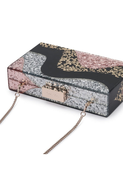 Paris Wavey Acrylic Clutch