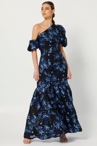 Planetary Gown - Navy Black