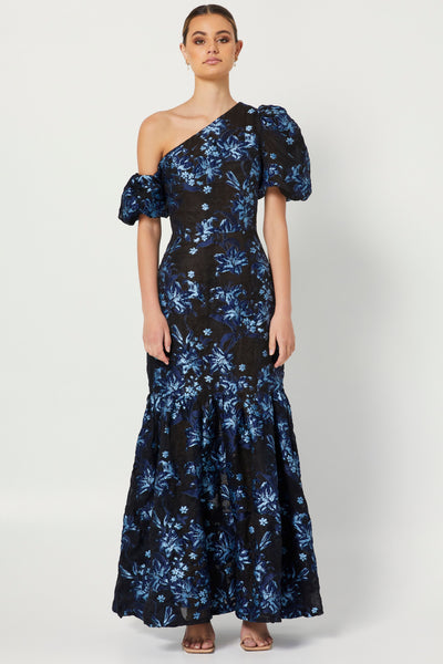 Planetary Gown - Navy Black