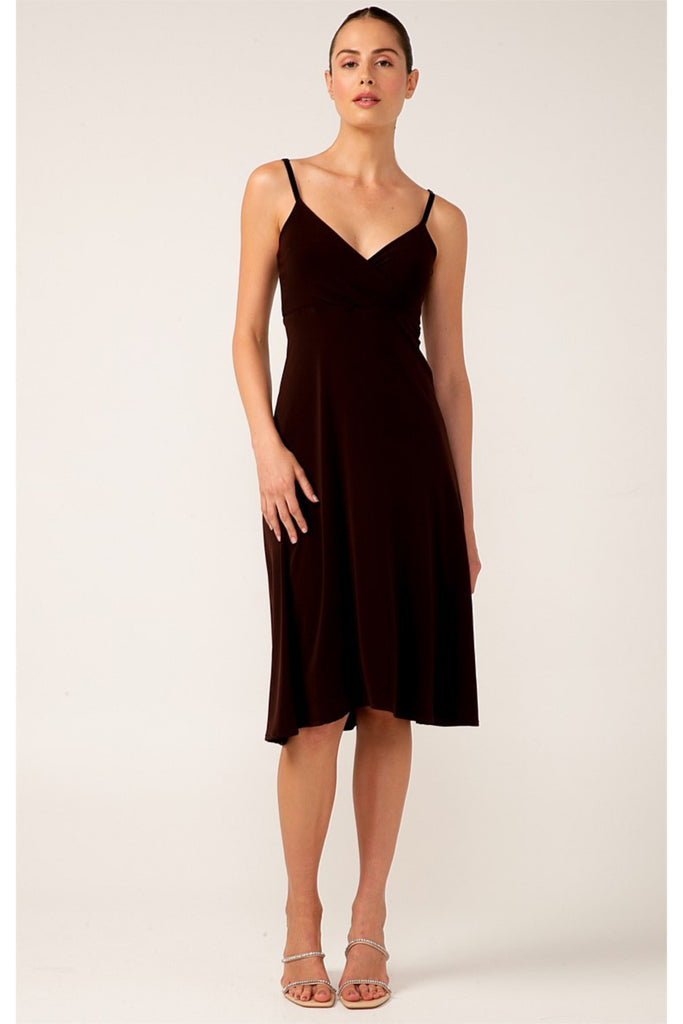 V-neck Sleeveless Midi Slip Dress