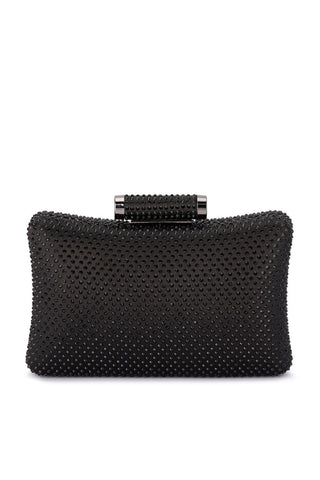 Rhianna Hot Fix Clutch - Black