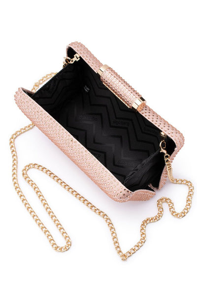 Rhianna Hot Fix Clutch - Blush