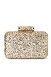 Rosie Glitter Clutch - Gold