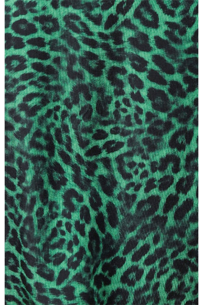 Salvia Loose Fit Dress - Emerald Leopard