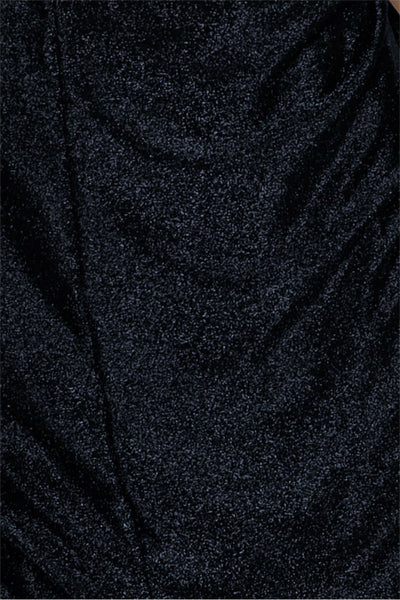 Tosca Stretch Midi Dress - Black Lurex