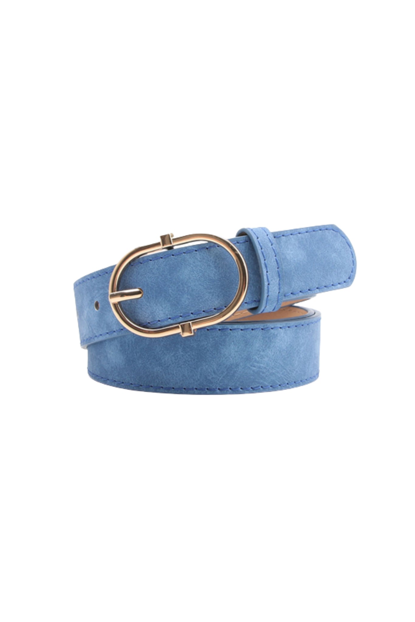 Samantha Suede Belt - Blue