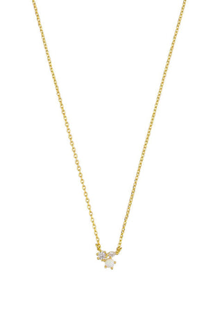 Sofia Crystal Necklace - Gold