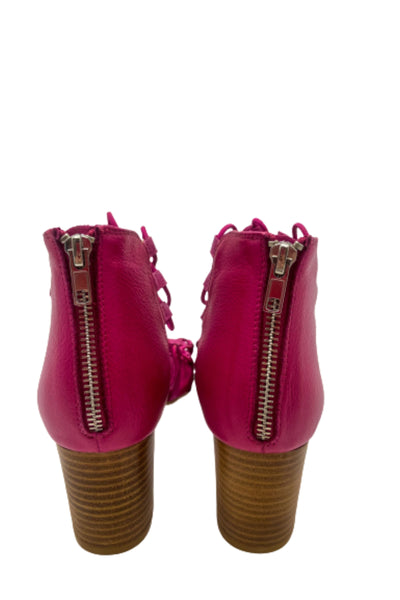 Sonya Heel - Fuchsia Pink Leather