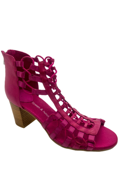 Sonya Heel - Fuchsia Pink Leather