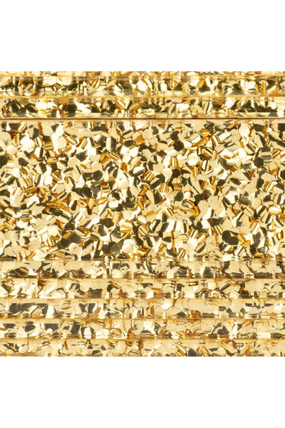 Stacer Acrylic Foldover Clutch - Gold