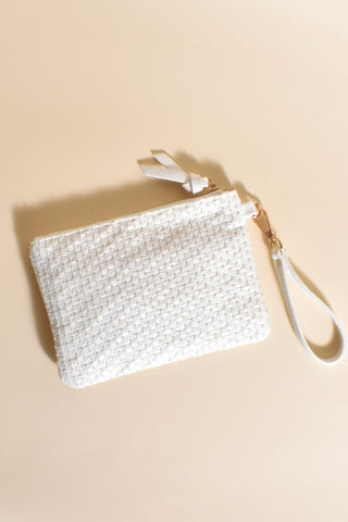 Stella Small Pouch - White Gold