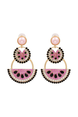 Summer Punch Watermelon Earring - Pink