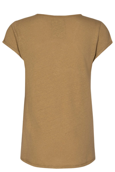 Troy SS Linen Tee - New Sand