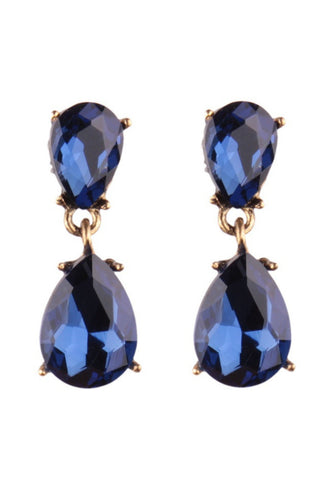 Fancy Navy Blue Jhumka Earrings – Violet & Purple Designer Fashion Jewellery